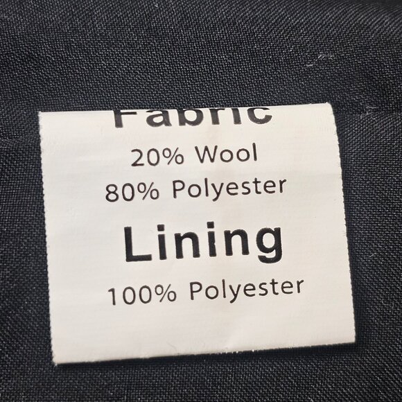 Women Plaid Mini Skirt Brown Black Wool Blend Autumn Size L Side Zip - Picture 8 of 11